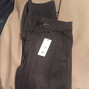 AG lux khaki tailored trousers 30